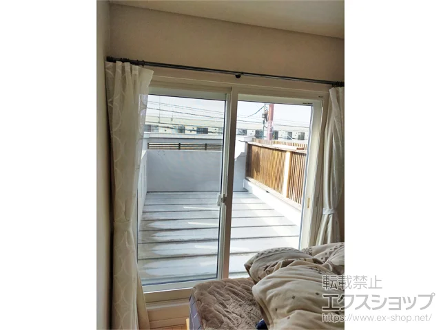 北海道苫小牧市のの内窓（二重窓・二重サッシ） インプラス 開き窓 外観左吊元 施工例