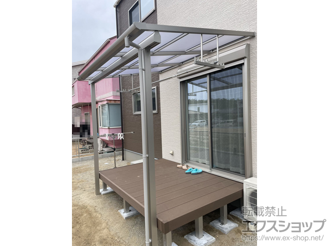 福岡県福津市ののウッドデッキ リウッドデッキ 200 施工例