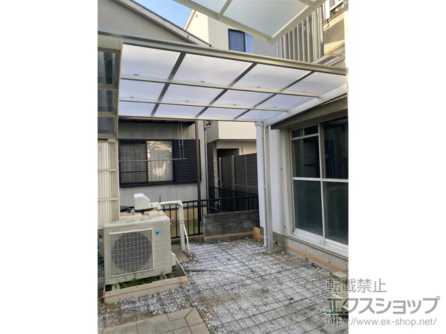 静岡県静岡市のLIXIL(リクシル)のサイクルポート・自転車置き場 ネスカFミニ (フラットスタイル) 積雪～20cm対応 施工例