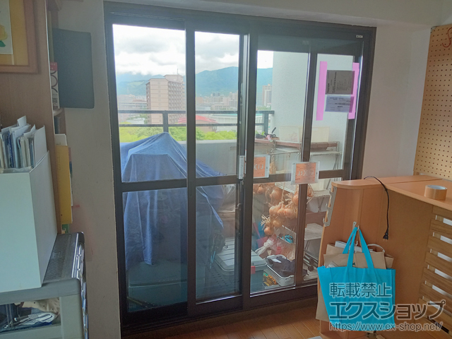 福岡県春日市のの二重窓（内窓） インプラス 引違い窓 変則2枚建 施工例
