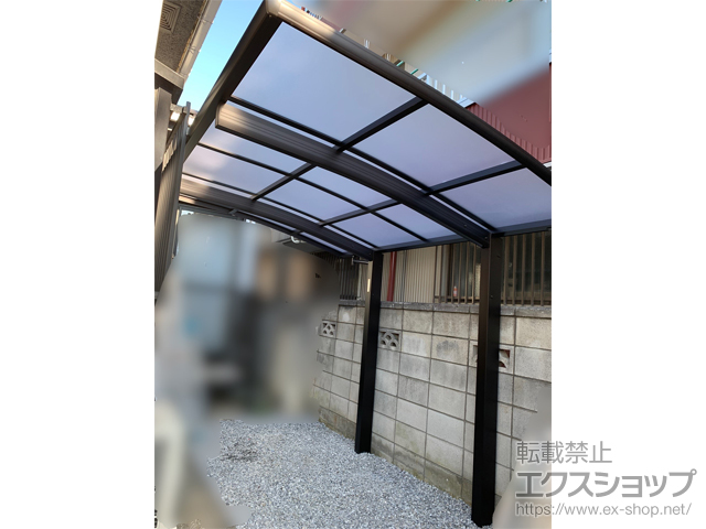 埼玉県川口市ののサイクルポート・駐輪場 プレシオスポート ミニ 積雪〜20cm対応 施工例