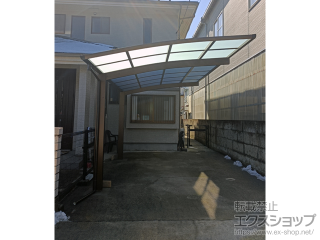 茨城県古河市ののカーポート アリュース　積雪〜20cm対応 施工例