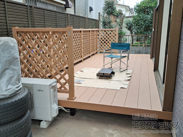 埼玉県所沢市ののウッドデッキ リウッドデッキ 200 施工例