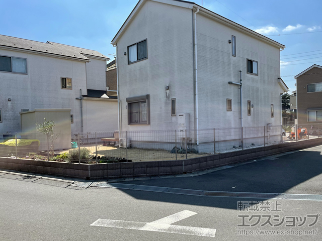 千葉県野田市ののフェンス・柵 ハイグリッドフェンスUF8型 フリーポールタイプ 施工例
