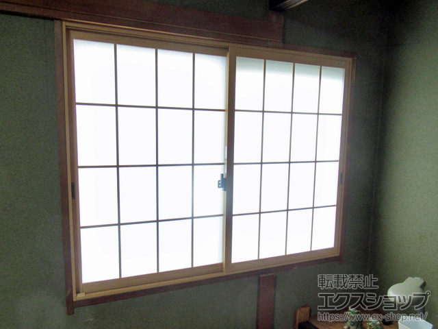 熊本県合志市のの二重窓（内窓） インプラス 引違い窓 2枚建 施工例