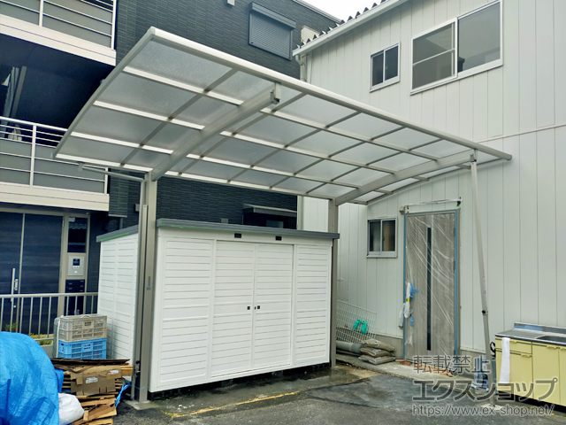 滋賀県愛知郡愛荘町ののカーポート アリュース　積雪〜20cm対応 施工例