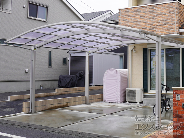 東京都青梅市ののカーポート アリュース ツイン　積雪〜20cm対応 施工例