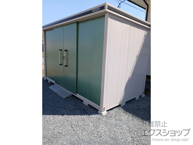 岩手県花巻市のの物置・屋外倉庫 エルモ 積雪型 3620×1870×2119（LMDS-3618） LMDS-3618-EG 施工例