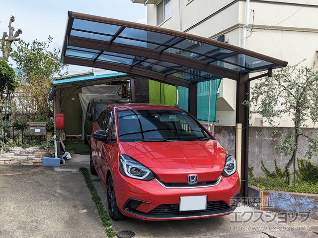 福岡県直方市ののカーポート プレシオスポート 積雪〜20cm対応 施工例