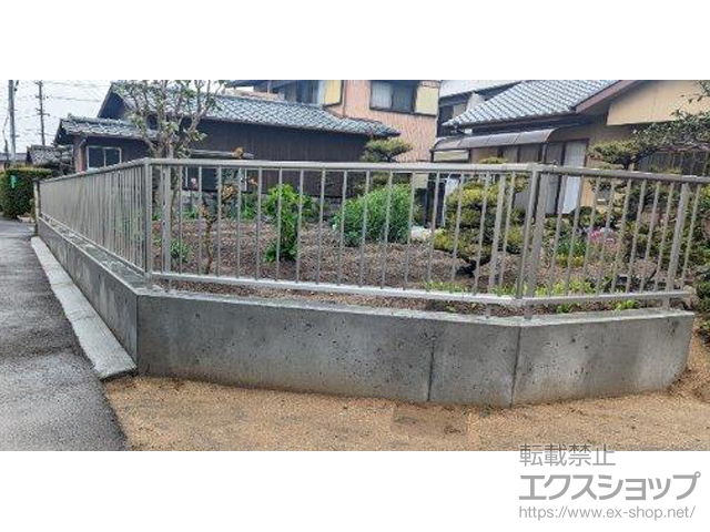 香川県坂出市ののフェンス・柵 ミエッタフェンス 防犯たて格子タイプ 自由柱タイプ 施工例