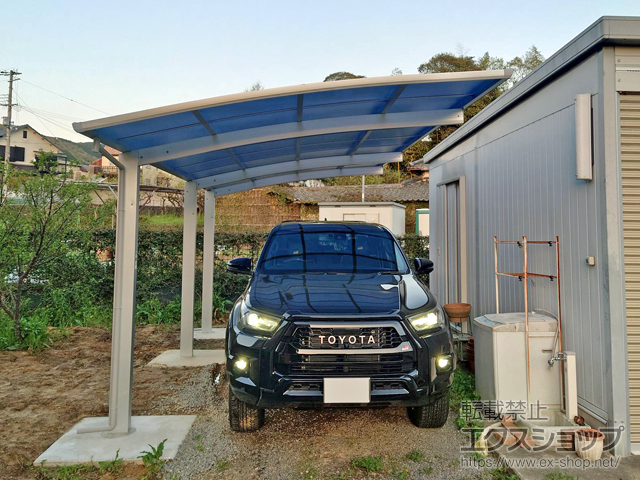 和歌山県海草郡紀美野町ののカーポート アリュース 延長　積雪〜20cm対応 施工例