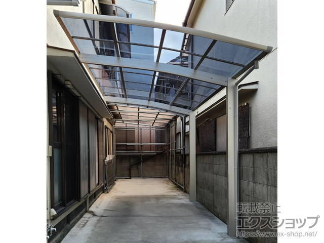 大阪府八尾市ののカーポート アリュース　積雪〜20cm対応 施工例