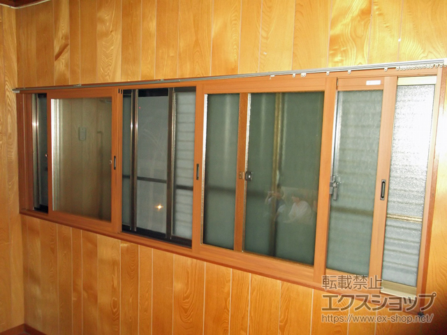 大阪府堺市のの二重窓（内窓） インプラス 引違い窓 変則4枚建 施工例