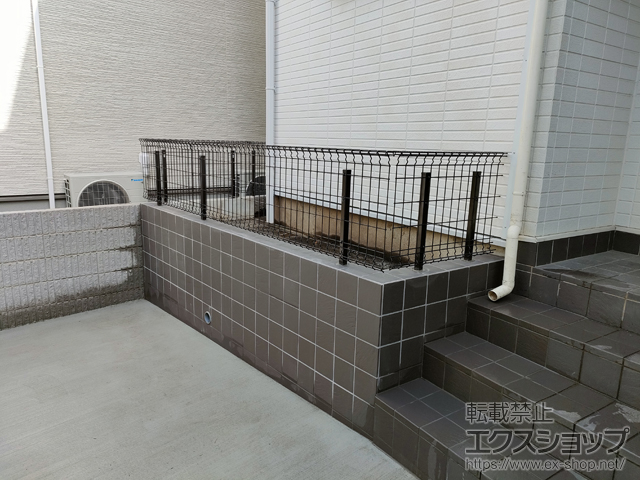 東京都目黒区ののフェンス・柵 ユメッシュZ型　フリー支柱タイプ 施工例