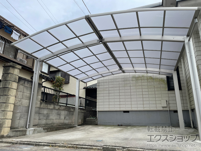 埼玉県春日部市ののカーポート プレシオスポート M合掌 積雪〜20cm対応 施工例