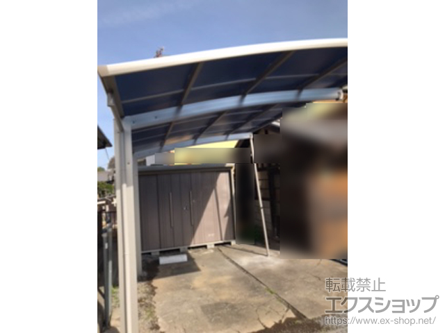栃木県足利市ののカーポート プレシオスポート 積雪〜20cm対応 施工例