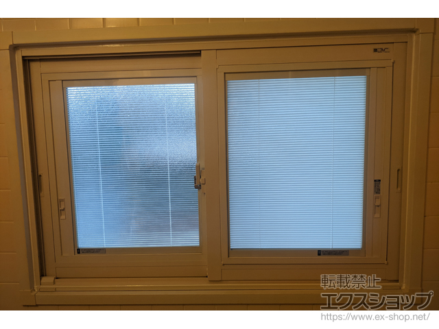 宮崎県宮崎市のの二重窓（内窓） インプラス 引違い窓 浴室仕様 ユニットバス納まり 2枚建 幅=1,153mm 施工例