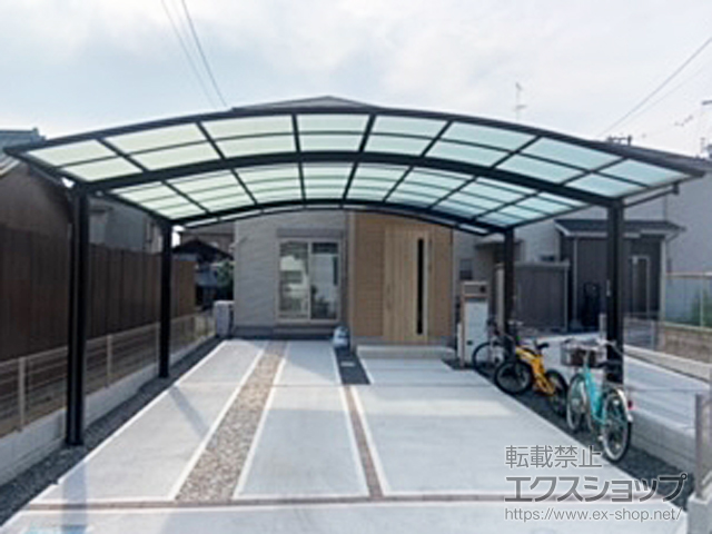 大阪府八尾市ののカーポート アリュース ツイン　積雪〜20cm対応 施工例