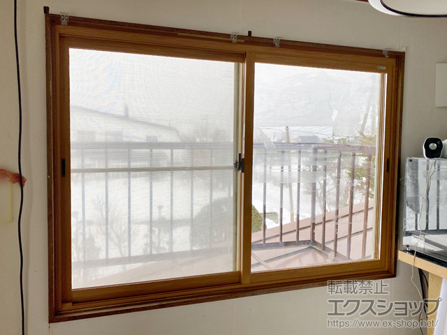 北海道旭川市のの二重窓（内窓） インプラス 引違い窓 2枚建（アジャスト上枠） 施工例
