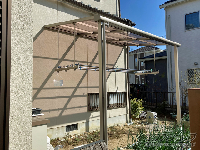 兵庫県明石市ののテラス屋根 スピーネ F型 テラスタイプ 単体 積雪〜20cm対応 施工例