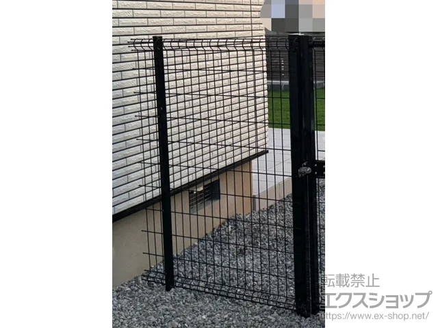 北海道室蘭市ののフェンス・柵・塀、門扉 ハイグリッドフェンスN8型 高尺タイプ フリーポールタイプ 施工例