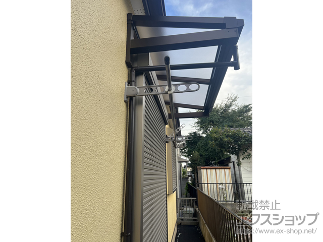 千葉県千葉市ののバルコニー・ベランダ屋根 ソラリア F型 ルーフタイプ 単体積雪〜20cm対応 施工例