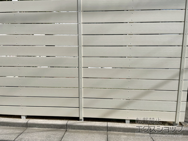 千葉県船橋市ののフェンス・柵 プラド/one ジョイントあり 隙間10mm H1800 板11段・10段 施工例
