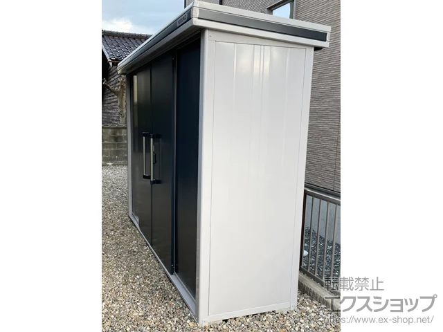 石川県羽咋市のヨドコウの物置・収納・屋外倉庫 エルモ 積雪型 2920×820×2125 LMDS-2908-SM 施工例