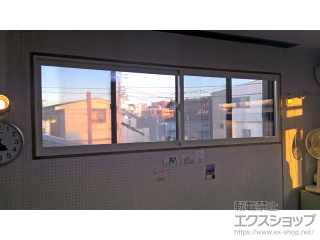 東京都町田市のの二重窓（内窓）、玄関ドア インプラス 引違い窓 2枚建 施工例