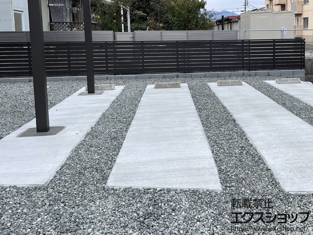 島根県出雲市ののフェンス・柵 モクハイフェンス フリーポールタイプ 施工例