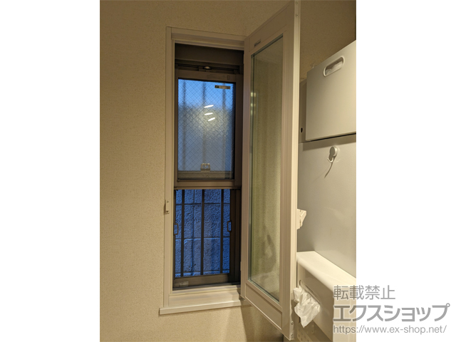 東京都大田区のの二重窓（内窓） インプラス 開き窓 外観左吊元 施工例