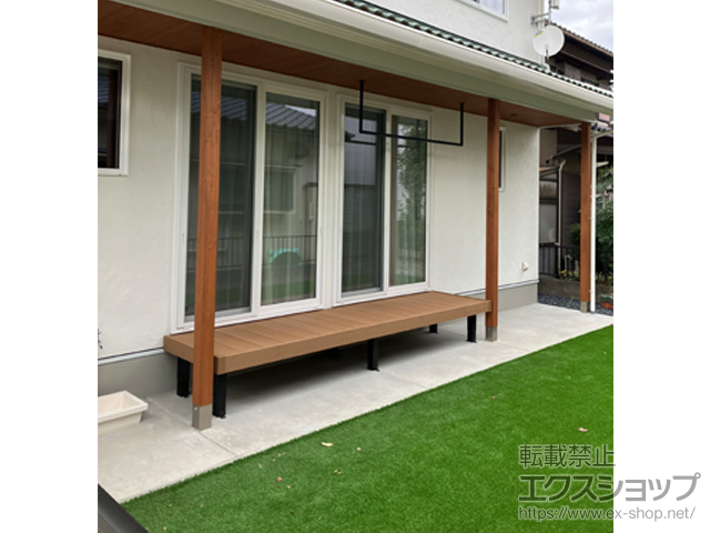 岡山県岡山市ののウッドデッキ リウッドデッキ 200 施工例