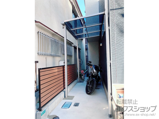 東京都荒川区ののフェンス・柵 モクアルフェンス 目隠しタイプ　自由柱施工 施工例