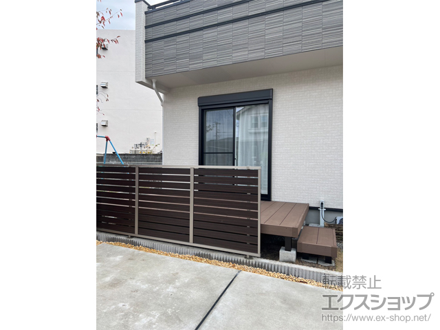 福岡県福岡市ののフェンス・柵 モクハイフェンス　フリーポールタイプ 施工例