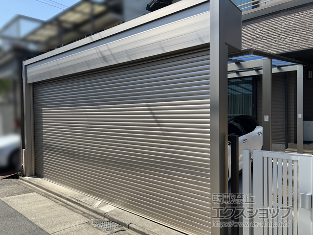愛知県名古屋市ののガレージシャッター ワイドシャッターS型 Fタイプ 施工例