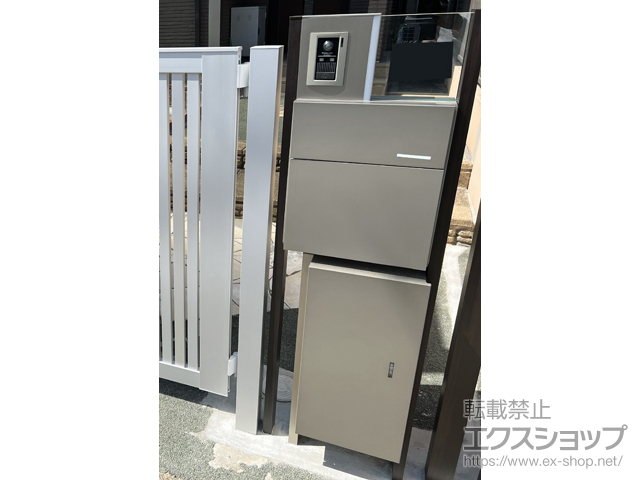 愛知県名古屋市のの機能門柱・ポスト 宅配ボックス付仕様 ウィルモダン＋宅配ボックスKL 施工例