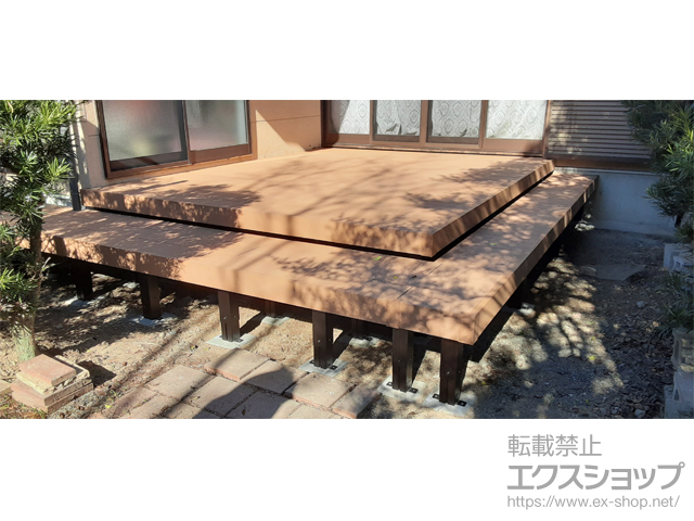 熊本県山鹿市ののウッドデッキ リウッドデッキ 200 施工例