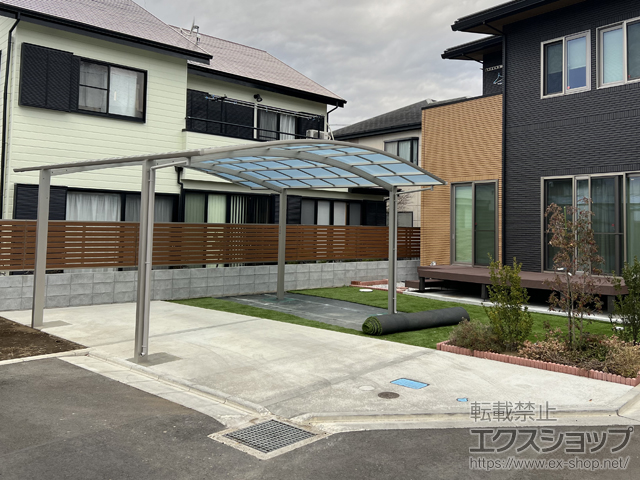 神奈川県平塚市ののカーポート アリュース ツイン　積雪〜20cm対応 施工例