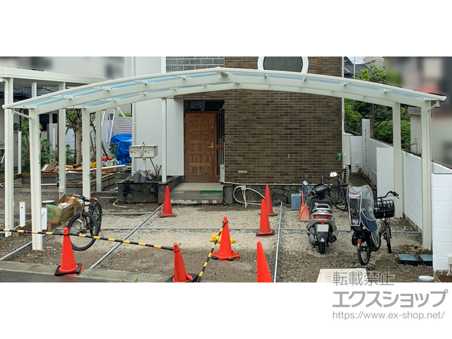 千葉県流山市ののカーポート アリュース トリプル　積雪〜20cm対応 施工例