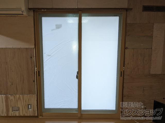 秋田県潟上市のの二重窓（内窓）、玄関ドア インプラス 引違い窓 2枚建 施工例