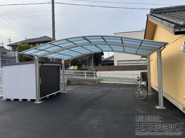 愛知県高浜市ののカーポート アリュース ツイン　積雪〜20cm対応 施工例