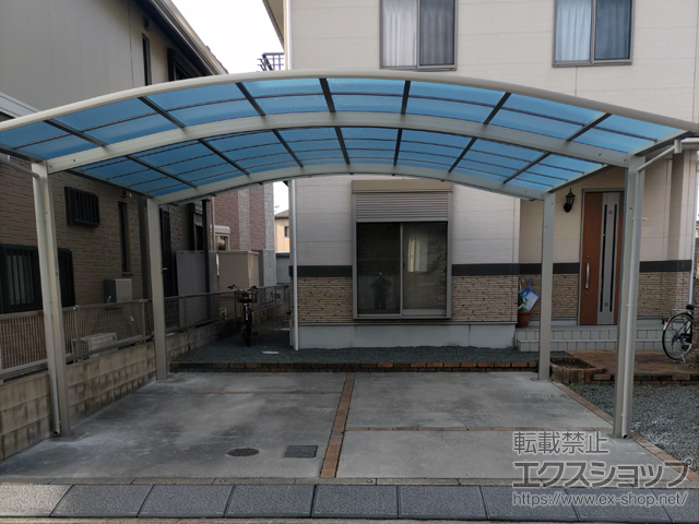 兵庫県高砂市ののカーポート アリュース ツイン　積雪〜20cm対応 施工例