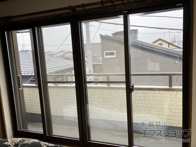 埼玉県越谷市のの二重窓（内窓） インプラス 引違い窓  4枚建 施工例