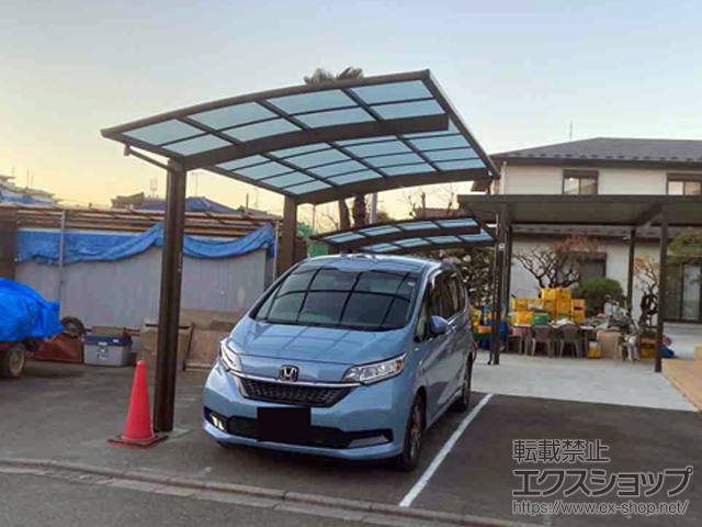 神奈川県川崎市ののカーポート アリュース　積雪〜20cm対応 施工例