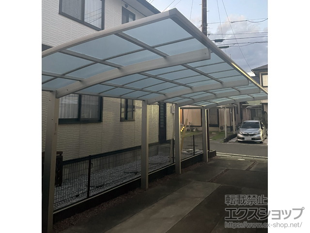 群馬県前橋市ののカーポート アリュース 縦連棟　積雪〜20cm対応 施工例