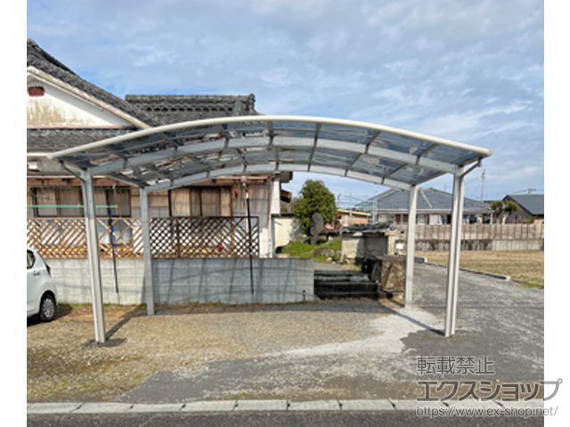 宮崎県都城市ののカーポート アリュース ツイン　積雪〜20cm対応 施工例