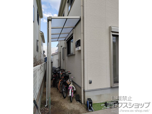 兵庫県神戸市ののテラス屋根 ソラリア F型 テラスタイプ 単体 積雪〜20cm対応 施工例