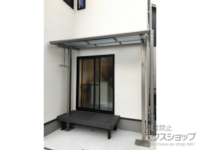 鹿児島県鹿児島市ののテラス屋根 セパーネ テラスタイプ 単体 積雪〜20cm対応 施工例
