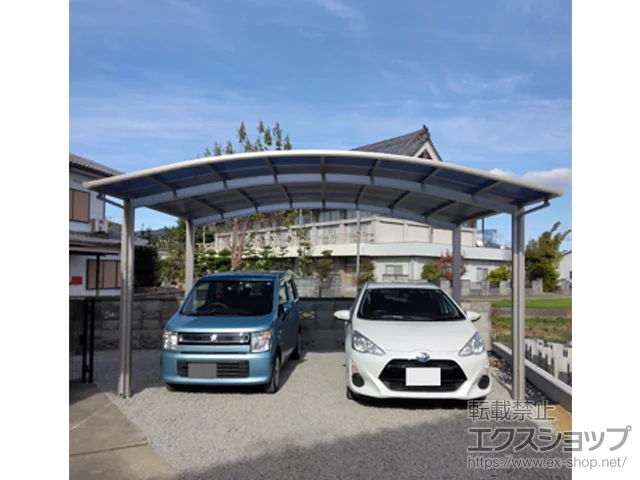 香川県観音寺市のYKKAPのカーポート アリュース ツイン 積雪〜20cm対応 施工例