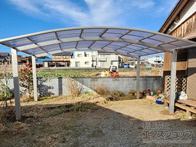 三重県伊賀市ののカーポート アリュース ツイン　積雪〜20cm対応 施工例